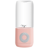 Mini Blender Electric Elindor, Portabil, 500ml, Auto-curățare, Baterie Reîncărcabilă 2000mAh, 15.000rpm, 4 Lame Oțel, Roz