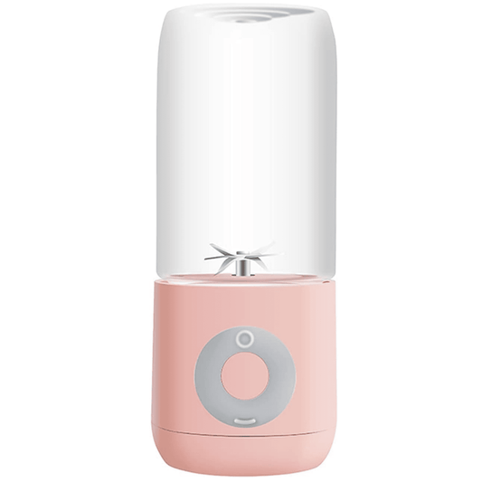 Mini Blender Electric Elindor, Portabil, 500ml, Auto-curățare, Baterie Reîncărcabilă 2000mAh, 15.000rpm, 4 Lame Oțel, Roz
