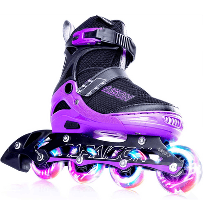 Role Reglabile L 37-40, Roți Luminoase Silicon, Rulmenți ABEC-7, Mov