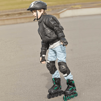 Role Reglabile S 28-32, Roți Luminoase Silicon, Rulmenți ABEC-7, Verde