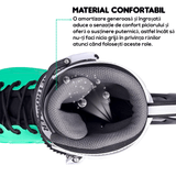 Role Reglabile M 33-36, Roți Luminoase Silicon, Rulmenți ABEC-7, Verde