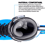 Role Reglabile S 29-32, Roți Luminoase Silicon, Rulmenți ABEC-7, Albastru