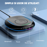 Mouse Jiggler Nedetectabil, Anti Sleep, Compatibil Windows/macOS, Timer, Auto Click, Fără Driver, Lumina Ambientă, Negru