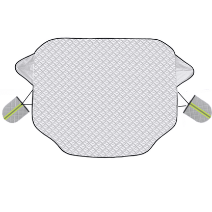 Parasolar pentru Parbriz și Oglinzi, Anti-Igheț, cu 5 Magneți și Bandă Reflectorizantă, Material cu 4 Straturi, Universal, 183 x 116 cm