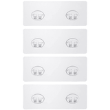 Set 4 Dispozitive Adezive pentru Duș, Suport Rafturi Colț, Transparent