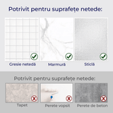 Etajeră Baie și Duș, Set 2 Rafturi din Oțel Inoxidabil, 31 x 11 x 5.5 cm, Argintiu