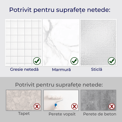 Etajeră Baie și Duș, Set 2 Rafturi din Oțel Inoxidabil, 31 x 11 x 5.5 cm, Argintiu