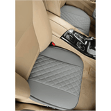 Husă Auto Universală pentru Șezut, Anti-Alunecare, Piele PU Matlasată, Design Elegant cu Buzunar de Depozitare, Gri
