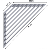 Suport Multifuncțional Bureți și Vase, Triunghiular, Pliabil, Oțel Inoxidabil, 41 x 23 x 8.5 cm, Argintiu
