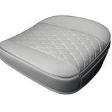 Husă Auto Universală pentru Șezut, Anti-Alunecare, Piele PU Matlasată, Design Elegant cu Buzunar de Depozitare, Gri