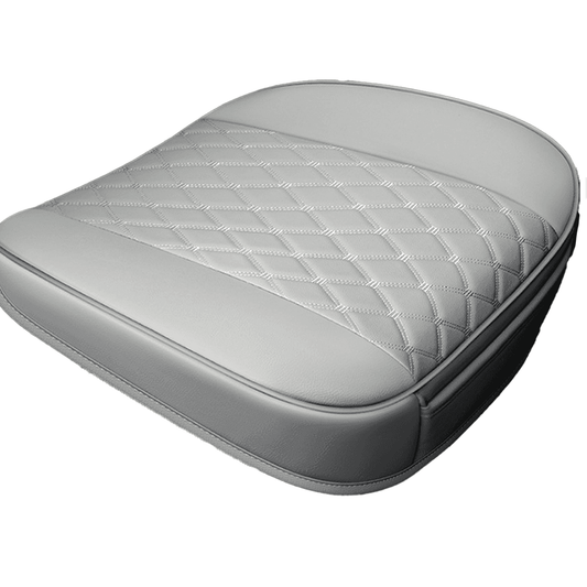 Husă Auto Universală pentru Șezut, Anti-Alunecare, Piele PU Matlasată, Design Elegant cu Buzunar de Depozitare, Gri