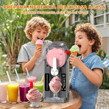 Masina Slushie Elindor® fara Gheata, 6 Programe Automate, Ecran LED, Auto Curatare, Capacitate 2 L, Otel Inoxidabil 304 + ABS, Racire Rapida 15-60 Min, Bauturi Inghetate, Smoothie, Frappe, Milkshake, 44.5 × 44 × 21 cm, Negru