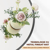 Oglinda Rotunda Neagra Elindor® Decorativa, Moderna si Eleganta, Reflexie HD, Sticla fara Distorsiuni, Ideala pentru Dormitor, Living, Birou, Dressing, Hol, Rama Metalica, Diametru 105 cm