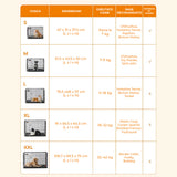 Cusca pentru Animale Elindor® Pliabila, Potrivita pentru Caini de Talie Mica, Medie de pana la 5 Kg, Utilizare in Interior si Exterior sau Calatorii, cu 2 Usi, Baza din Plastic Detasabila, 2 Manere pentru Transport, Marime S, 47 × 31 × 37.5 cm, Negru