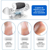 Pila Electrica Elindor® pentru Talpi si Calcaie, cu 3 Role de Slefuire, Display Digital, Rezistenta la Apa, Incarcare USB, 2 Viteze, Alb