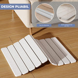 Covor de Baie Elindor® Pliabil, din Diatomit, Antiderapant, Absorbant, Dreptunghiular, Potrivit in Fata la Cada, Cabina de Dus, WC, Chiuveta, Model Uni, 60 x 39 x 1 cm, Alb