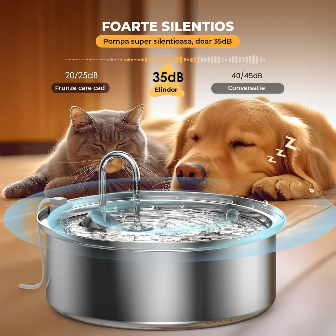 Dispenser de Apa Automata 7L Elindor®, 2 Moduri de Functionare, Argintiu