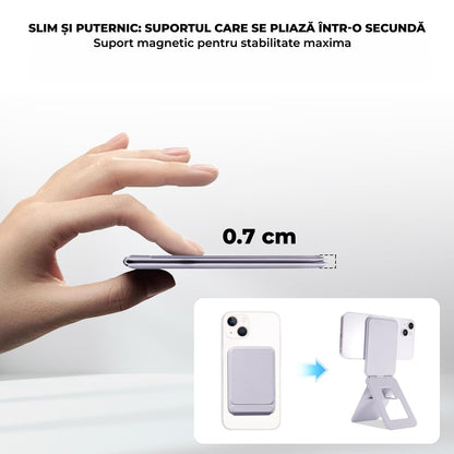 Suport Telefon Elindor®,Trepied Reglabil MagSafe, Gri