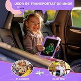 Tabletă LCD pentru Copii Elindor®, 8.5 Inch, pentru Desenat și Scris, Mov