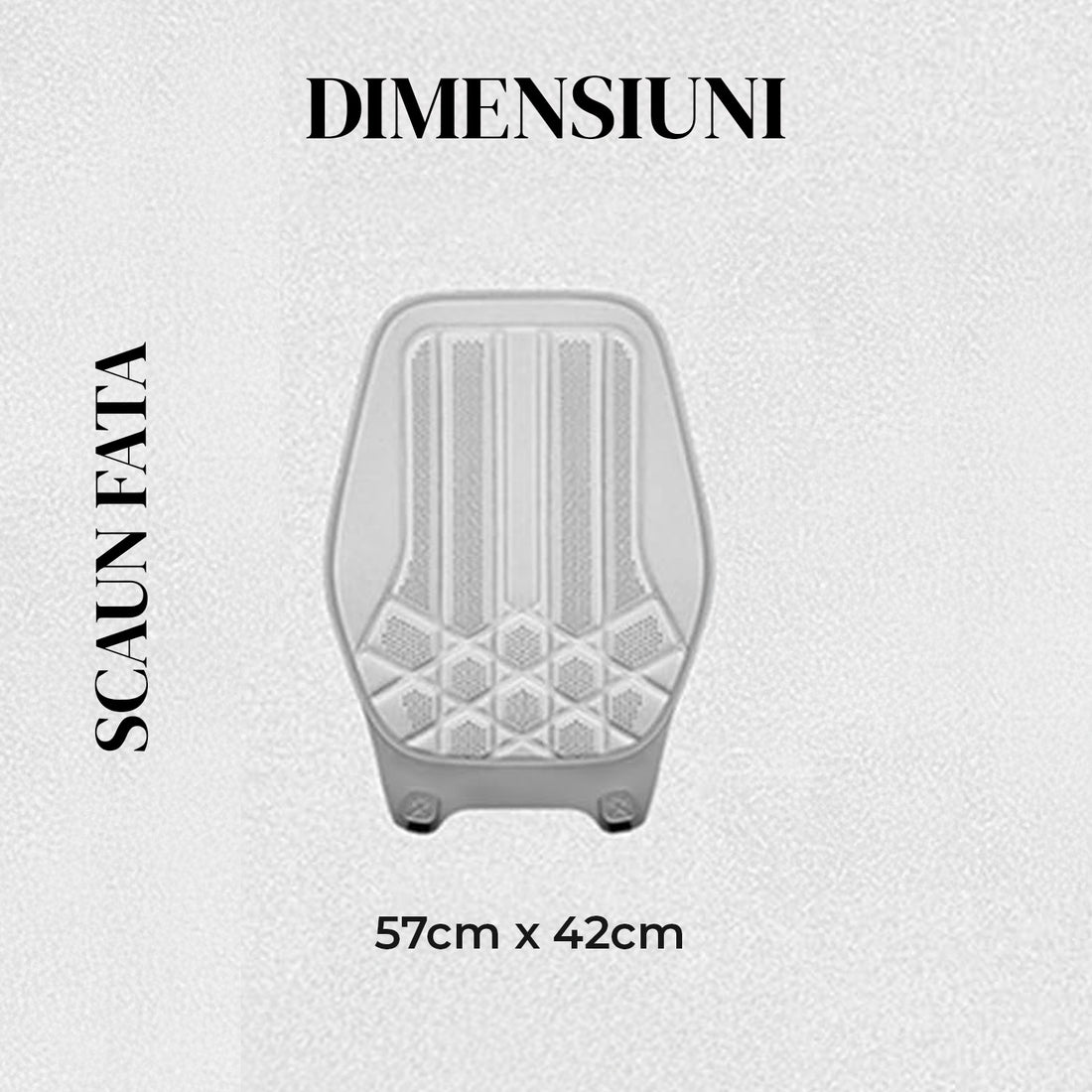 Husa Scaun Auto Premium Elindor® Universala, pentru Protectie Sezut Scaune, Ofera Protectie Pentru Bancheta Fata, Antialunecare, Piele PU, Material Respirabil, Buzunar Depozitare, Accesorii Masina Huse Interior 57x42 cm, Gri