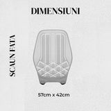 Husa Scaun Auto Premium Elindor® Universala, pentru Protectie Sezut Scaune, Ofera Protectie Pentru Bancheta Fata, Antialunecare, Piele PU, Material Respirabil, Buzunar Depozitare, Accesorii Masina Huse Interior 57x42 cm, Gri