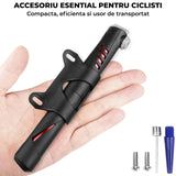 Pompă Portabilă Bicicletă Elindor® 120 PSI, Neagră