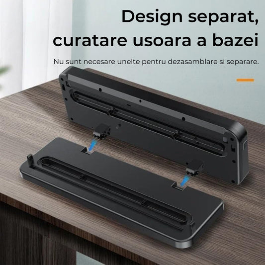 Aparat de Vidat Alimente Elindor®, 10 Pungi Incluse, Design Automat, Moduri Uscat și Umed