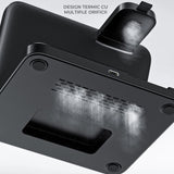 Incarcator Wireless 3-in-1 Elindor® pentru Samsung, Telefon, Ceas si Casti, Tehnologie Fast Charge, Negru