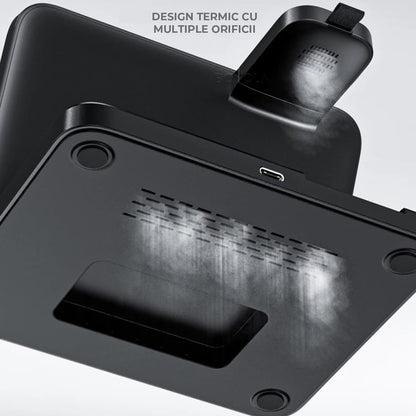 Incarcator Wireless 3-in-1 Elindor® pentru Samsung, Telefon, Ceas si Casti, Tehnologie Fast Charge, Negru