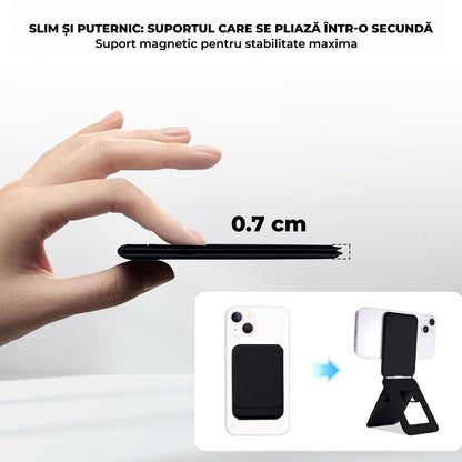 Suport Telefon Elindor®,Trepied Reglabil MagSafe, Negru