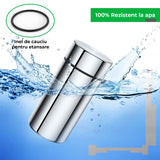 Set 3 Recipiente din Aluminiu Elindor®, 50 ml, Etanșe si Impermeabile, Organizarea Condimentelor, Ierburilor Uscate, Boabelor, Semintelor si Ceaiurilor, Negru/Rosu/Gri