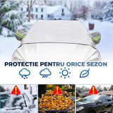 Parasolar Elindor® pentru Parbriz și Oglinzi, Impermeabil, 230 x 158 cm, Argintiu