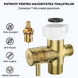 Set de Duș Igienic Elindor®, pentru Toaletă, Jet Reglabil, Auriu