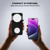 Incarcator Wireless 3 in 1 Portabil Magsafe Elindor®, 15W Qi Fast Charger, Stand Magnetic Pliabil de Birou, Charging Station pentru Apple Watch, AirPods, Telefon Compatibil iPhone, Incarcatoare fara Fir, Statie de Incarcare, Negru