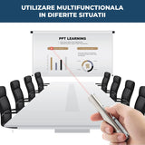 Jucarie Interactiva Elindor® pentru Pisici si Caini, Laser Pointer Reincarcabil USB, 7 Moduri Ajustabile, Lanterna LED, Otel Inoxidabil, Argintiu