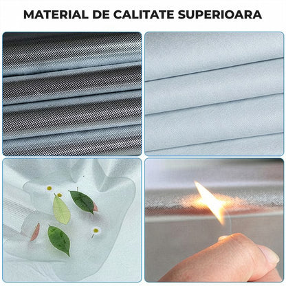 Prelata Auto Premium Elindor® Impermeabila, Protectie UV, Antisoare, Praf, Ploaie si Zapada, Toate Anotimpurile, Husa Exterior, Huse Protectie Completa, Universala, Accesorii Masina, Marime Break L, 470 × 198 × 144 cm, Gri