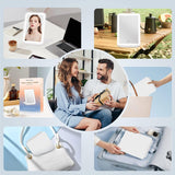 Oglinda Cosmetica Elindor® cu 72 LED-uri, Reglaj Tactil si Iluminare in 3 Culori pentru Machiaj, Incarcare USB, Alb