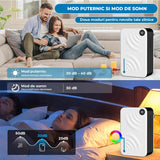 Dezumidificator Compact Elindor® pentru Aer Casa, Rezervor 3500ml, Ultra Silentios 35dB, Oprire Automata, Filtru Detasabil, 2 Trepte Viteza,7 Lumini LED, Perfect pentru Dormitor, Baie, Living, Ajuta la Prevenirea Formarii Mucegaiului, 21 x 12 x 35 cm, Alb