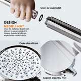 Cap de Dus cu Filtru Elindor®, Sistem Filtrare Apa Potabila, Protectie Anticalcar, Jeturi Personalizabile, Instalare Universala, Ideal Pentru Igiena Zilnica, Compatibil Piele Sensibila si Par Fragil, Argintiu