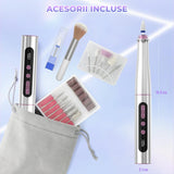 Freza Unghii Reîncărcabilă Elindor® 35.000 RPM, Afisaj LED, 5 Viteze, Alb