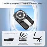 Încărcător Wireless 3in1 Elindor®, 15W, MagSafe, Pliabil, Negru