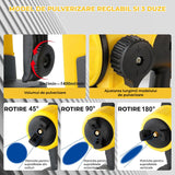 Pulverizator Vopsea Elindor®, Electric, 800W, Rezervor 900ml, 3 Duze, Galben