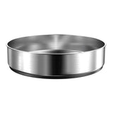 Organizator Rotativ 360° Elindor®, Otel Inoxidabil 304, 1 Nivel, Pentru Condimente, Cafea, Ceai, Borcane, Sticle, Produse Cosmetice, Accesorii Baie, Mirodenii, Dulapuri, Sertare, Bucatarie, Baie, Birou, Suprafata Antiaderenta, 19.5x6 cm, Argintiu