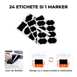 Set 7 Recipiente Etanse Elindor® pentru Alimente Uscate, Capace AirTight, Transparent