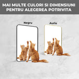 Oglinda Dreptunghiulara Elindor®, Margini Rotunjite, Reflexie HD, Sticla Premium, 75x55 cm, Auriu