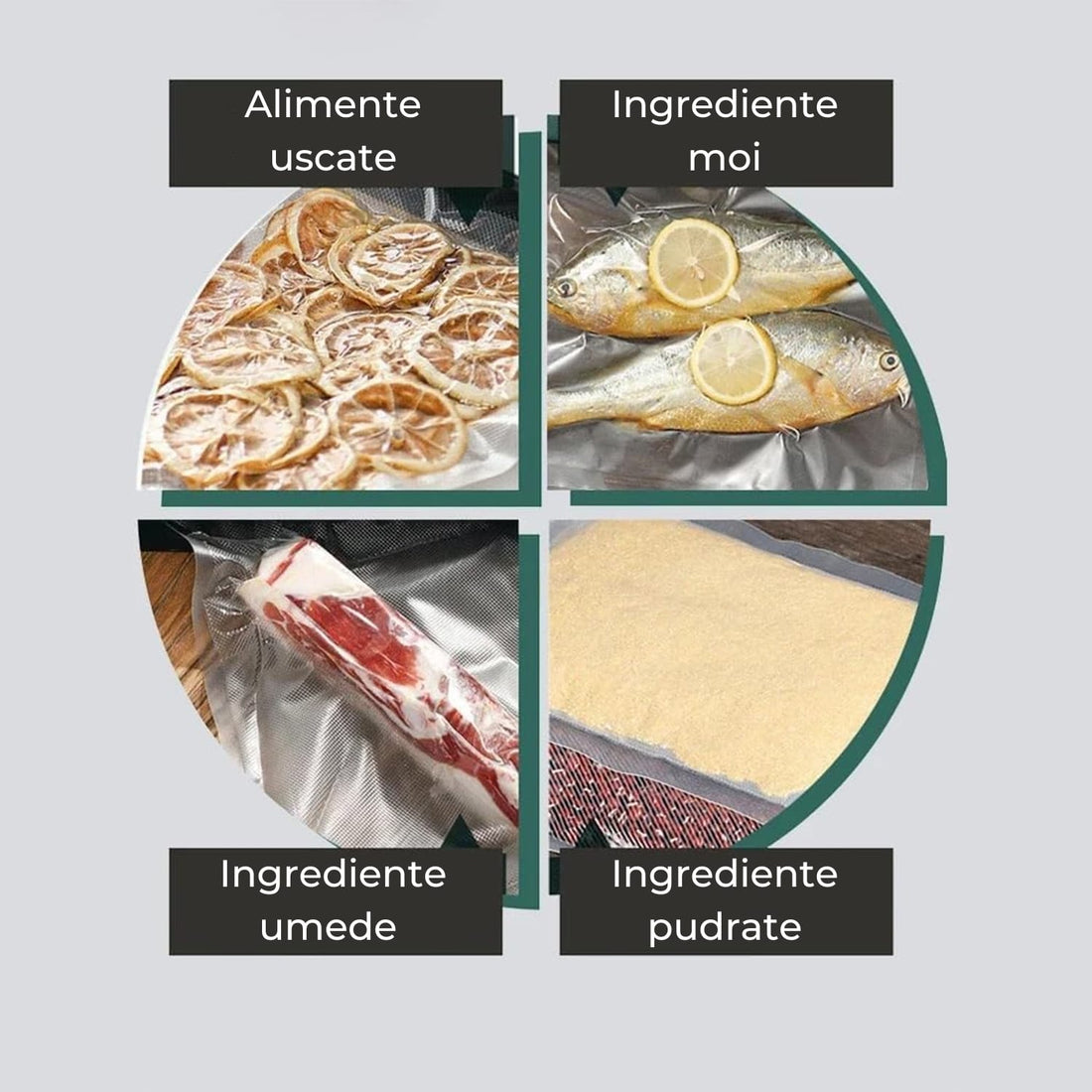 Aparat de Vidat Alimente Elindor®, 10 Pungi Incluse, Design Automat, Moduri Uscat și Umed