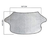 Parasolar Auto  pentru Parbriz Elindor® Material 4 Straturi, Protectie pentru Inghet, Zapada, Praf, Soare, 147 x 100 cm, Montare Usoara, Accesorii Masina, Argintiu