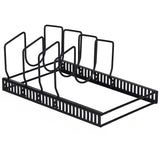 Suport Vase Reglabil Elindor® din Metal, Scurgator Vase si Organizator pentru Farfurii, Capace Oale, Tigai si Tavi, Uscator Vase Compact pentru Dulap, Chiuveta sau Blat, Suport de Vase pentru Bucatarie, Fier Negru, 30x19x13 cm