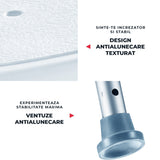 Scaun de Dus Elindor® cu Design Ergonomic si Capacitate 130 Kg, Reglabil pe Inaltime,Perfect pentru Siguranta in Baie, Alb