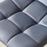 Set 2 Scaune Elindor® Ergonomice, Design Contemporan, Scaun cu Spatar Inaltime 41 cm, fara Manere, din Catifea cu Picioare Metalice Negre, Potrivite pentru Living, Bucatarie, Birou, Dormitor, 54 x 45 x 83 cm, Gri